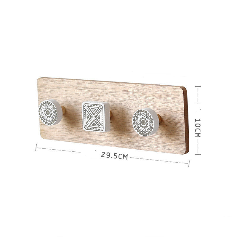 Wooden Coat Hook Creative Hook Wall Coat Rack Wall Hanging Porch Wall Decoration