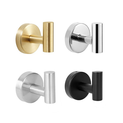 304 Stainless Steel Punch-free Hook Bathroom Toilet Single Hook Coat Hook