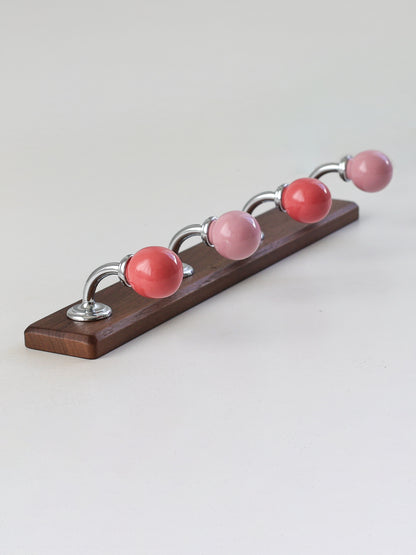 Walnut Solid Wood Hook Entrance Coat Bag Decorative Hook